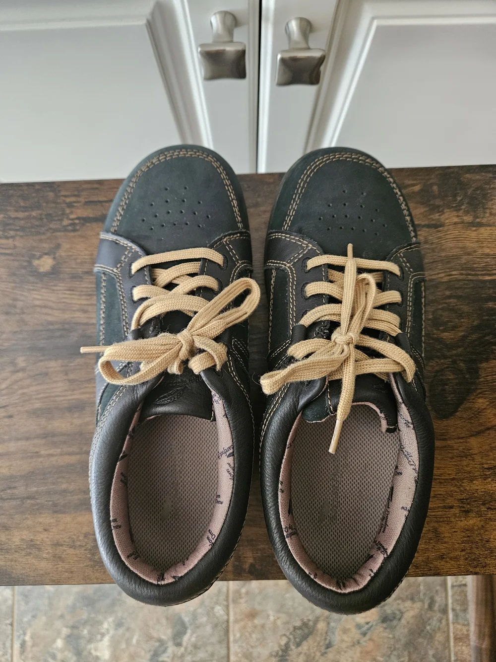 Barefoot Freedom Wide Geneva Black Brown Suede Comfort Sneakers Neutral Normcore